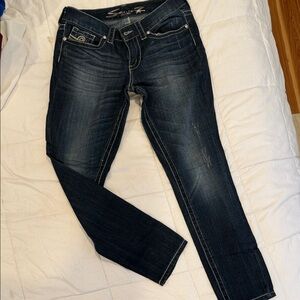Seven7 Women's Dark Indigo Skinny Jeans